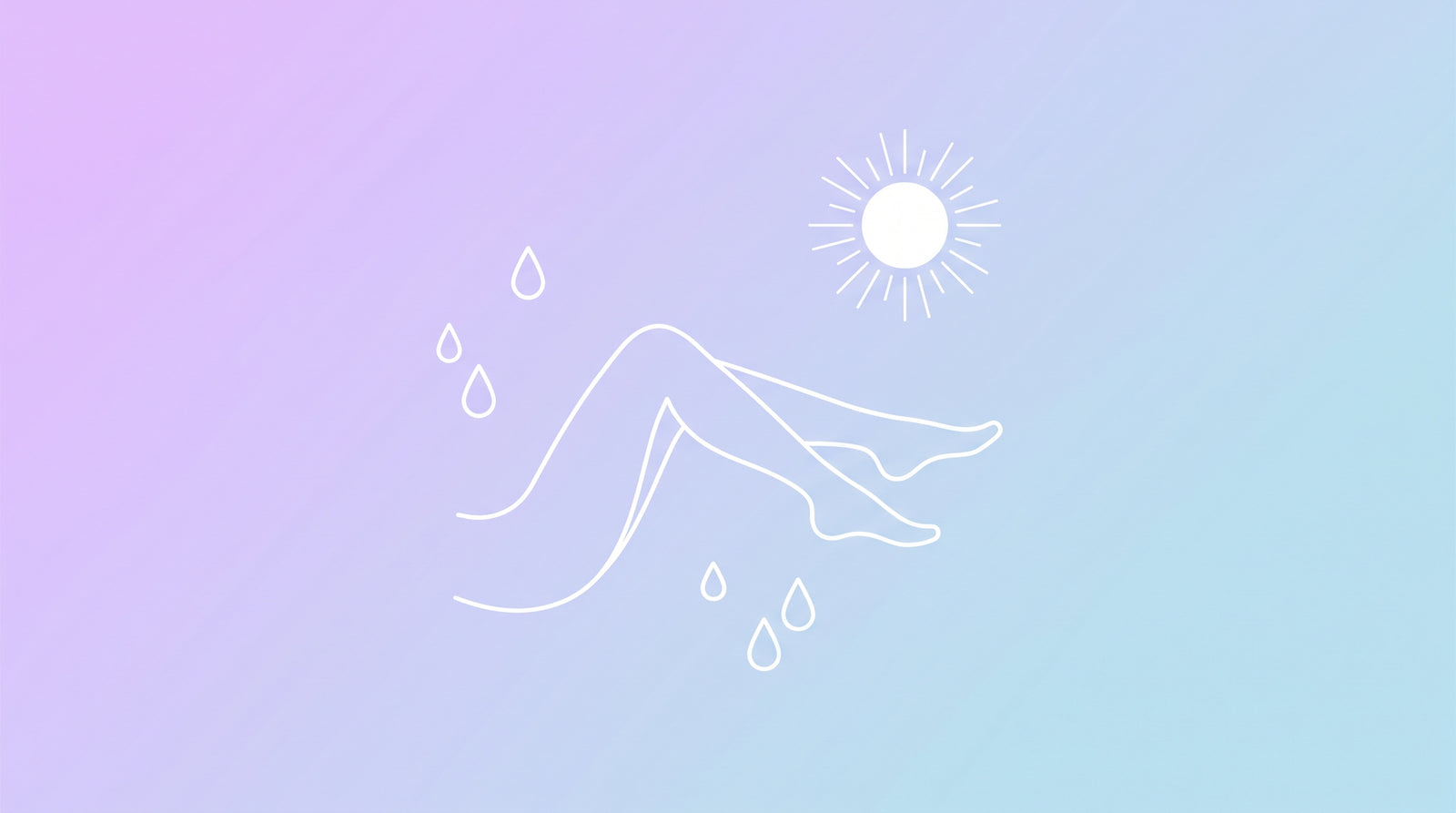 Pieds, chevilles et jambes au repos sous la chaleur — illustration Restex Recovery