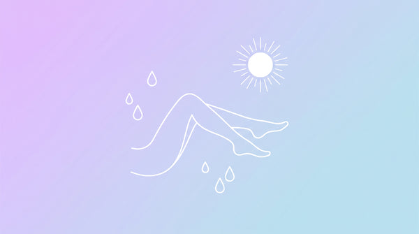 Pieds, chevilles et jambes au repos sous la chaleur — illustration Restex Recovery