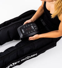 Bottes Restex en utilisation — drainage lymphatique